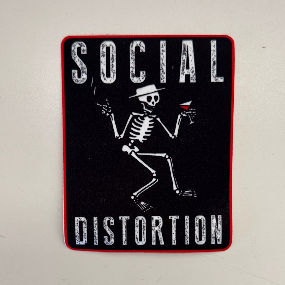 Social Distortion Skeleton Sticker Patch